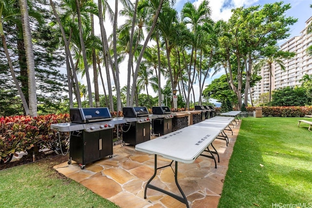 view of patio / terrace featuring area for grilling