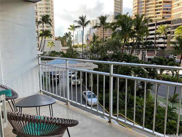 view of balcony