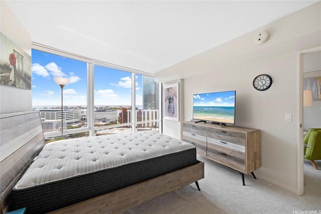 1288 Kapiolani Blvd Unit I1804, Honolulu, HI 96814 - carpeted bedroom with a wall of windows
