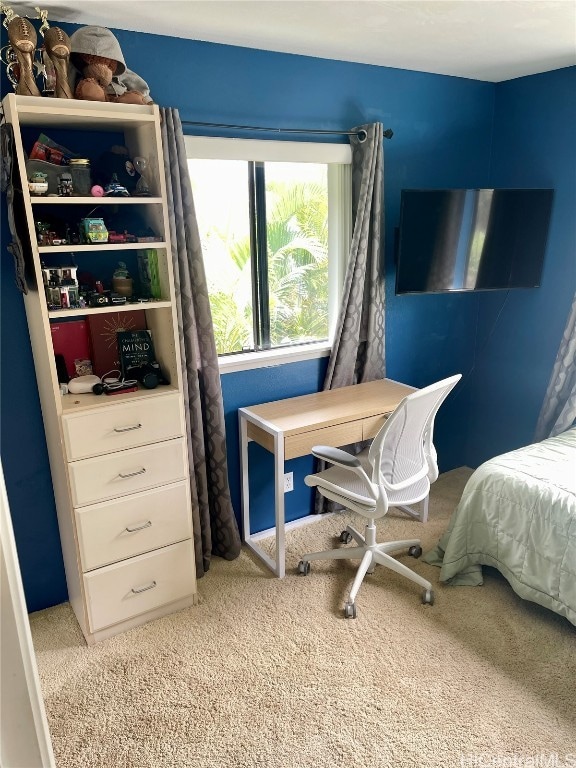 bedroom featuring carpet flooring