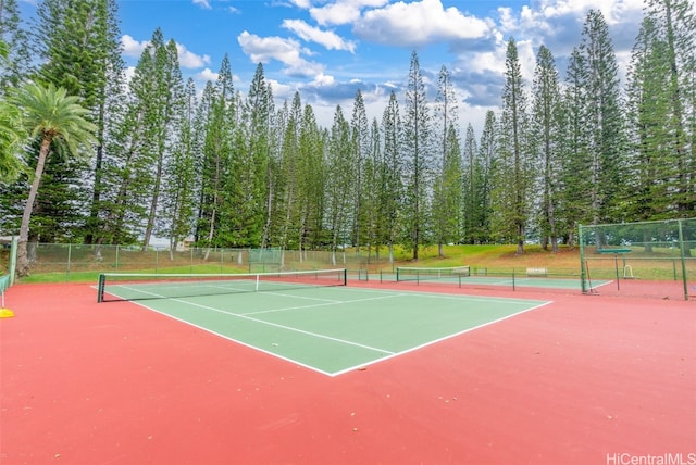 view of sport court