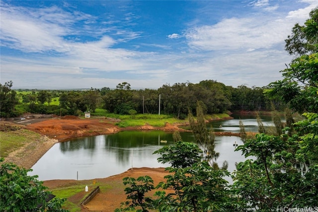 view of water feature