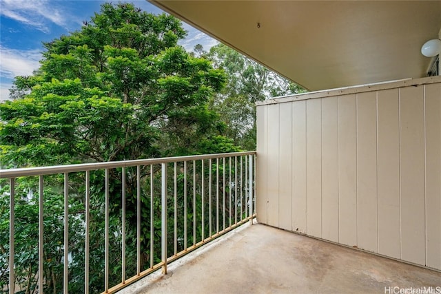 view of balcony