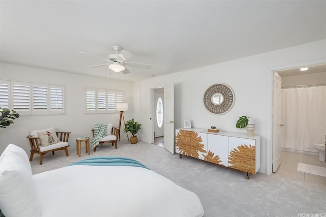 2897 Kalawao St Unit 61, Honolulu, HI 96822 - living area with carpet floors and ceiling fan