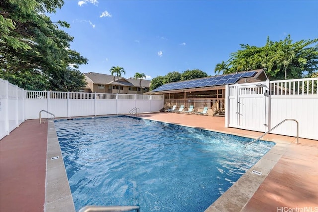 view of pool with a patio