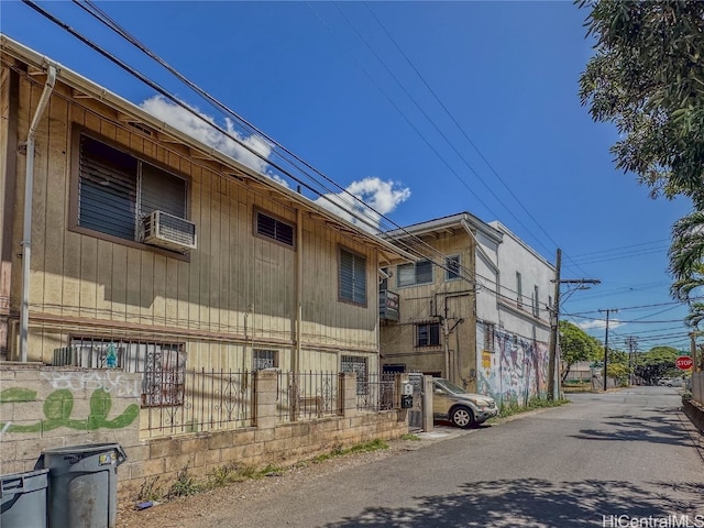 view of property featuring cooling unit