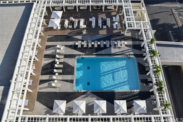 410 Atkinson Dr Unit 932, Honolulu, HI 96814 - aerial view of a pool area