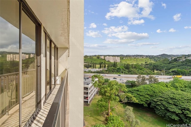 view of balcony