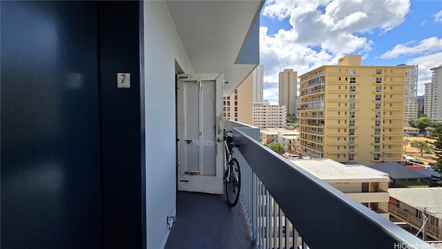 view of balcony