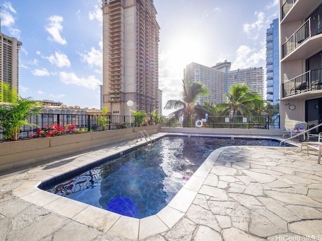 view of pool