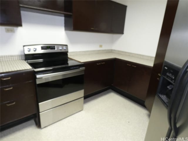 kitchen featuring appliances with stainless steel finishes