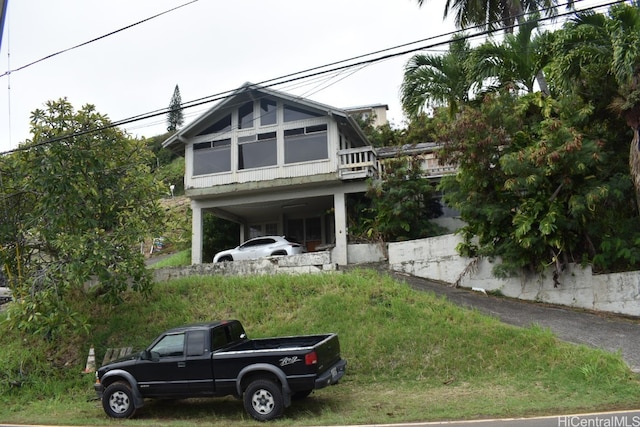 view of front of home