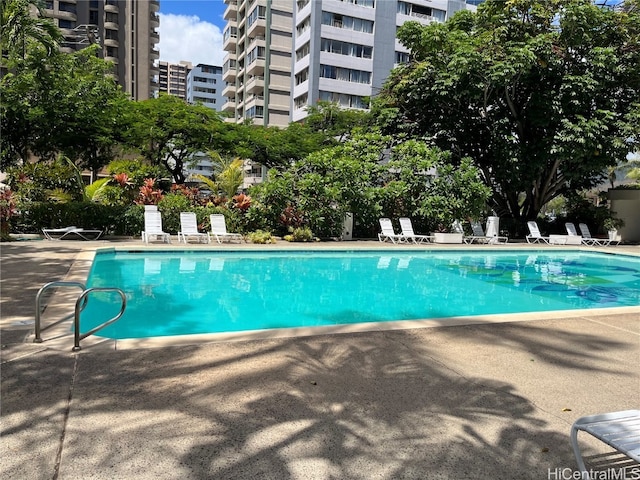 view of pool