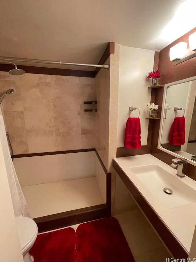 2499 Kapiolani Blvd Unit 3001, Honolulu, HI 96826 - full bath with vanity, toilet, and tiled shower