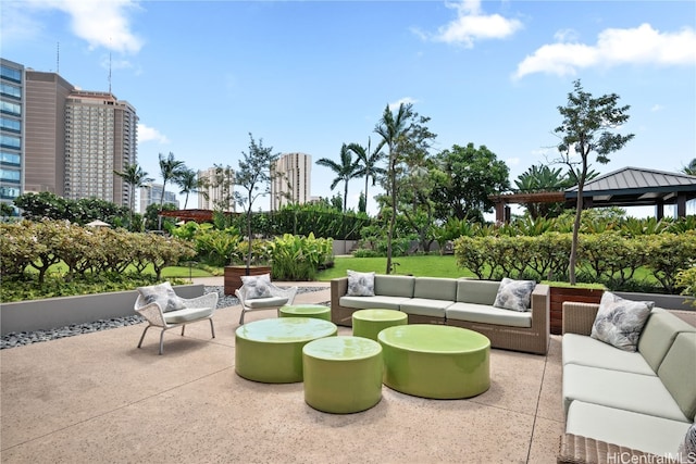 view of patio / terrace with outdoor lounge area