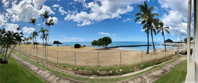 water view featuring a view of the beach