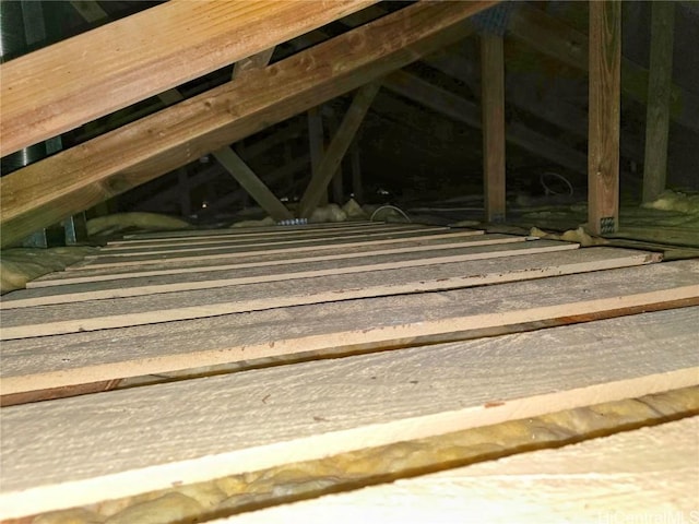 view of attic