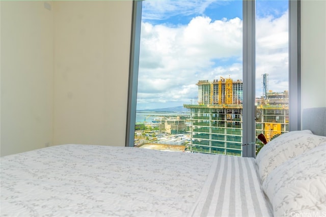 bedroom featuring multiple windows