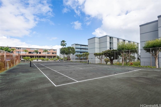 view of tennis court