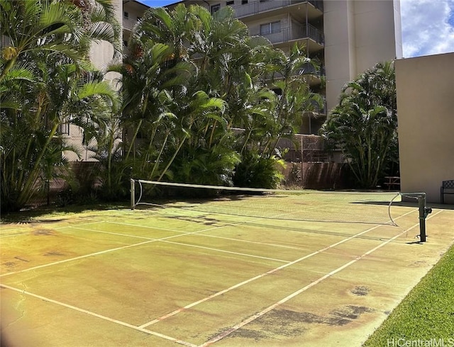 view of tennis court