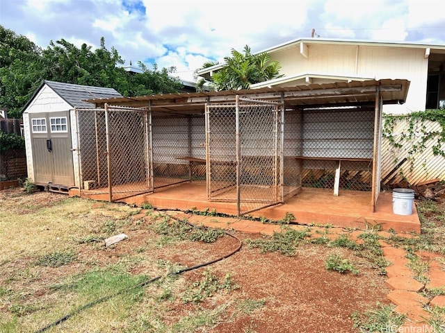 view of outdoor structure