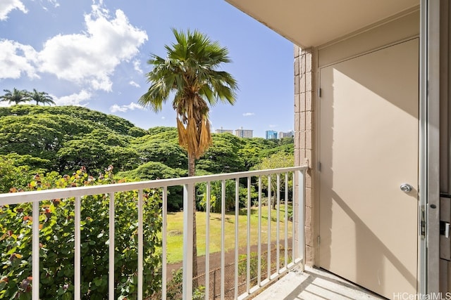 view of balcony