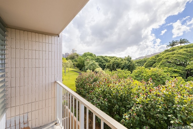 view of balcony