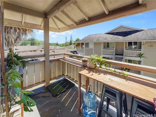 view of balcony