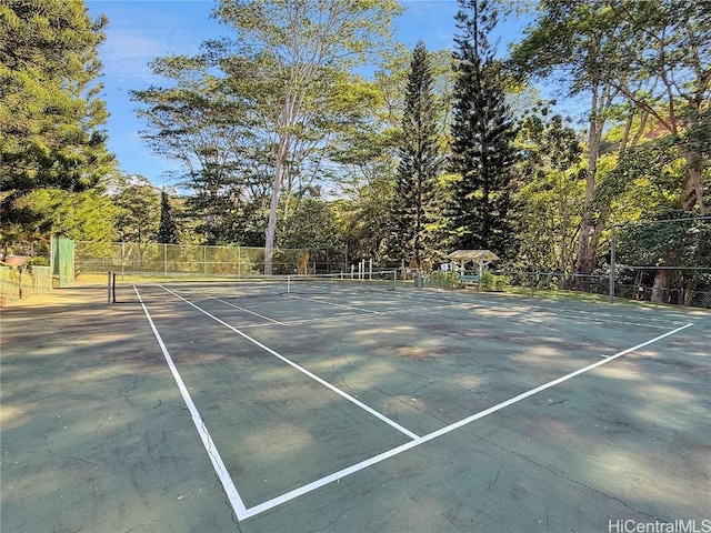 view of sport court