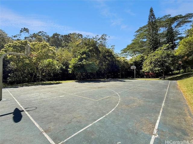 view of basketball court