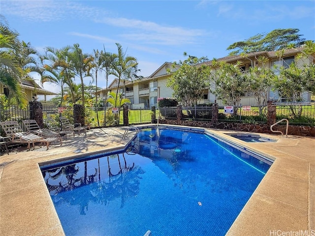 view of pool with a patio area