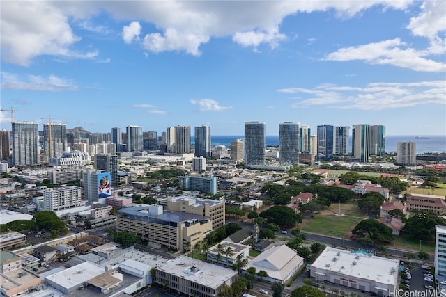 view of city featuring a water view