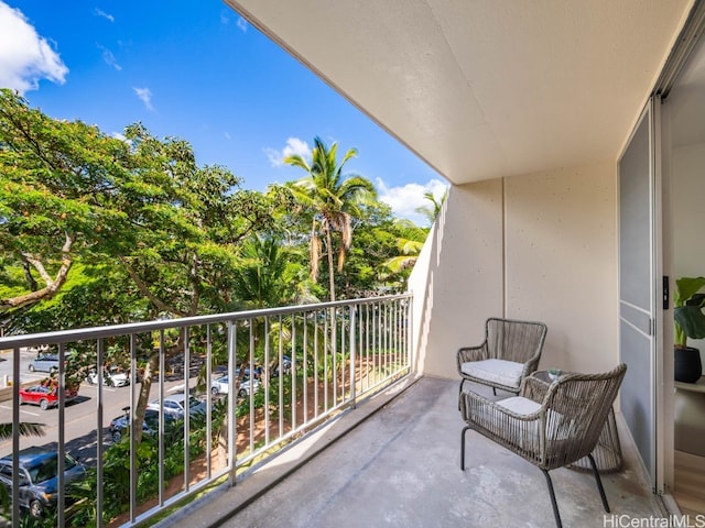 view of balcony