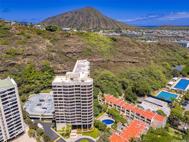 6770 Hawaii Kai Dr Unit 302, Honolulu, HI 96825 - drone / aerial view of a pool area and mountains