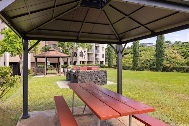 98-501 Koauka Loop Unit A603, Aiea, HI 96701 - view of home's community with a gazebo and a lawn
