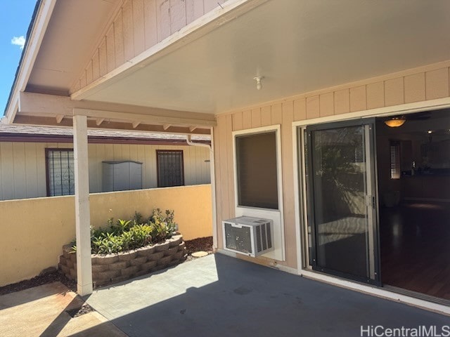 view of patio / terrace with cooling unit