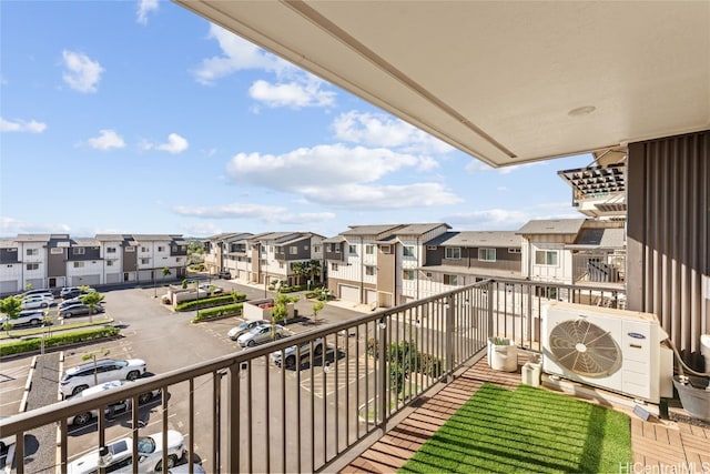 balcony with ac unit