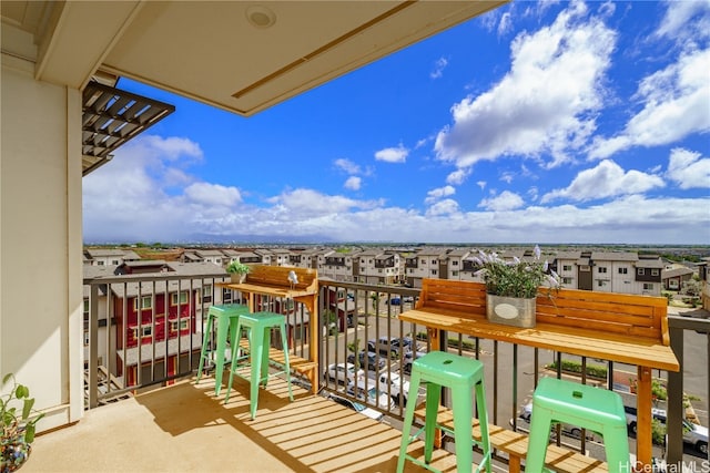 view of balcony