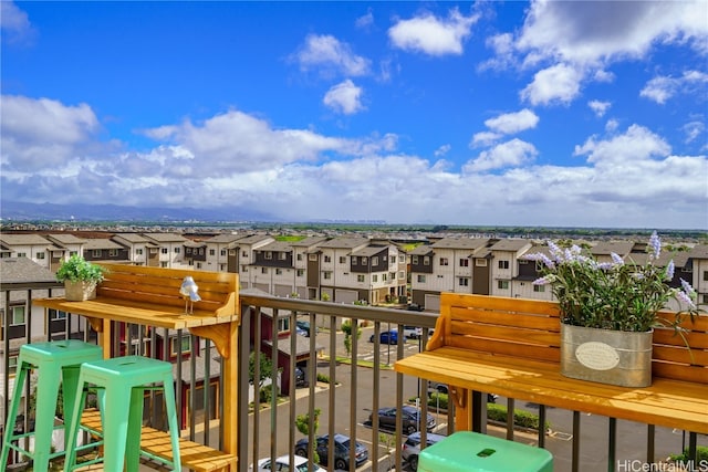 view of balcony