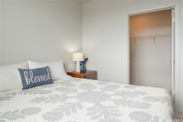 bedroom featuring a closet