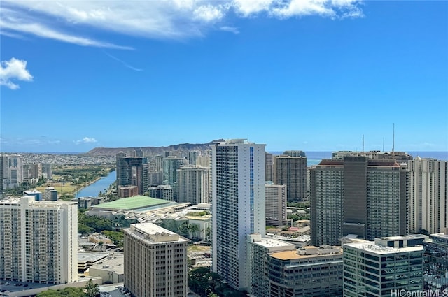 view of city featuring a water view