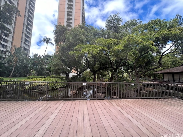 view of wooden terrace