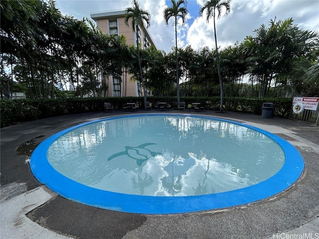 view of pool