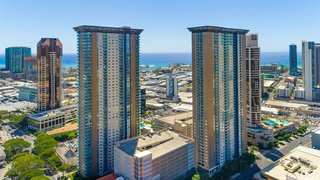 city view with a water view