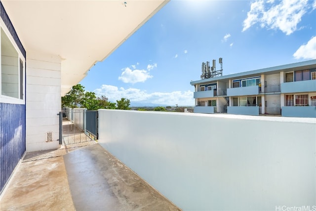 view of balcony