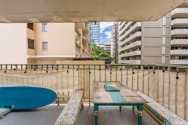 view of balcony