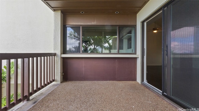 view of balcony