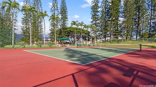 view of tennis court