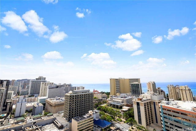 city view with a water view