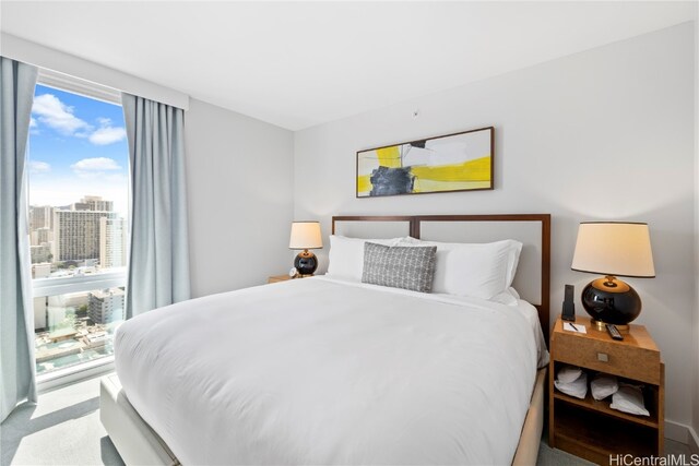 bedroom featuring carpet floors